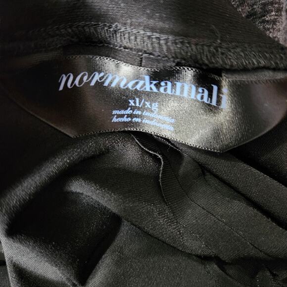 Norma Kamali Deep V Neck Shift Dress Black Long Sleeve Midi Length Size XL Women - Picture 8 of 9